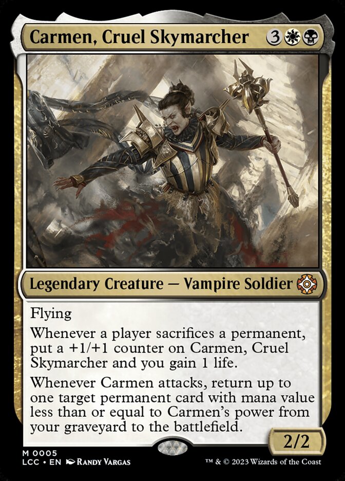 Carmen, Cruel Skymarcher front