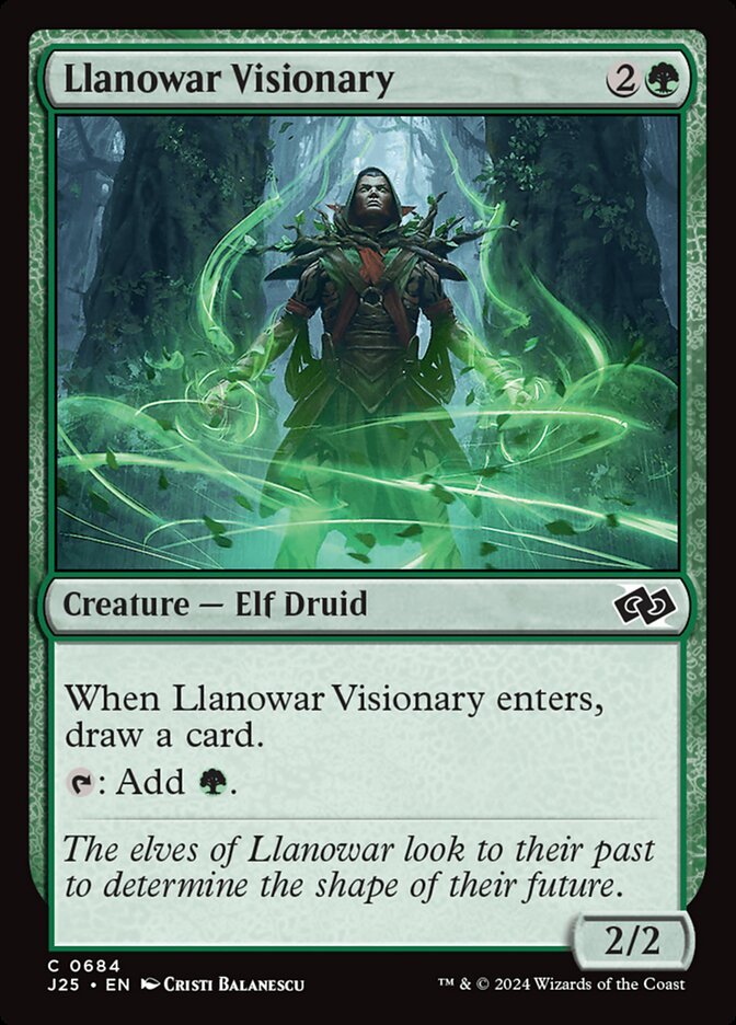 Llanowar Visionary front