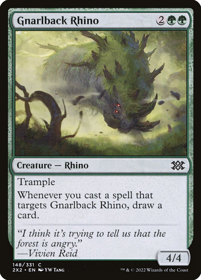 Gnarlback Rhino front
