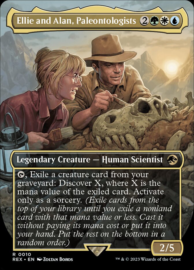 Ellie and Alan, Paleontologists front