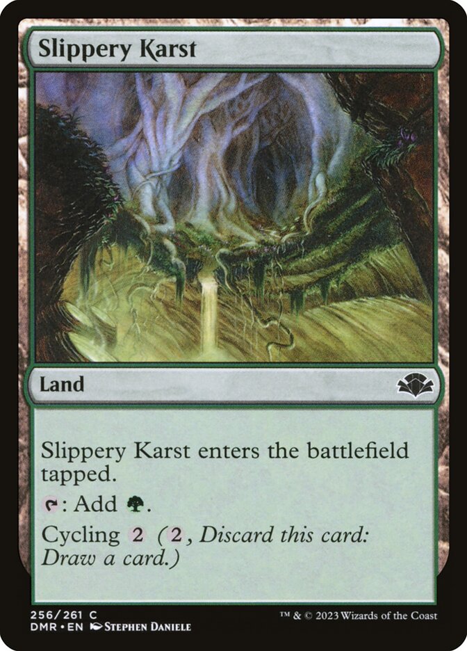 Slippery Karst front