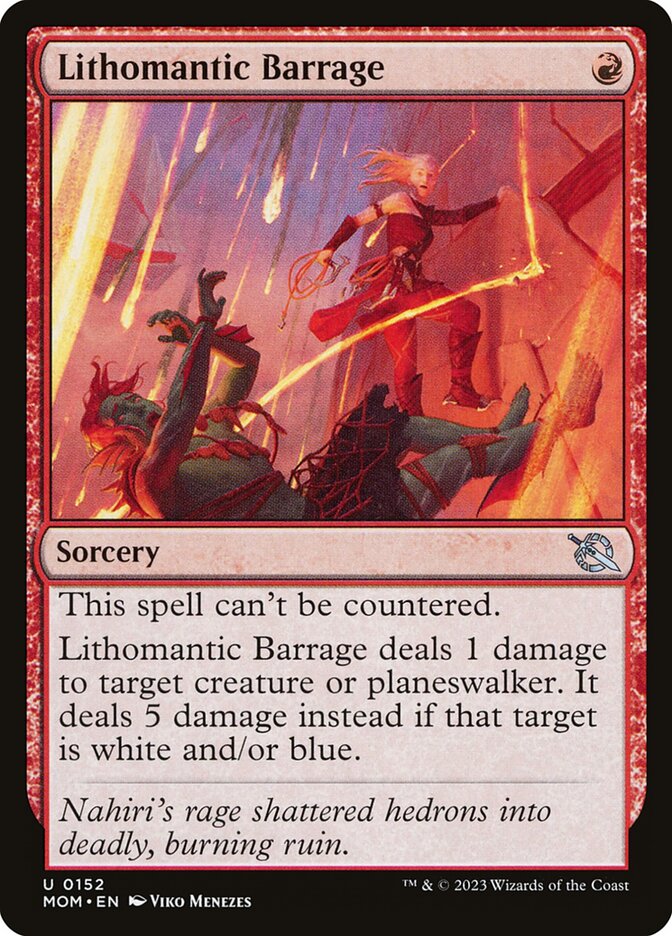 Lithomantic Barrage front