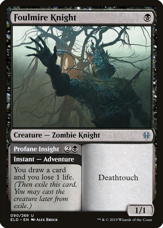 Foulmire Knight // Profane Insight back