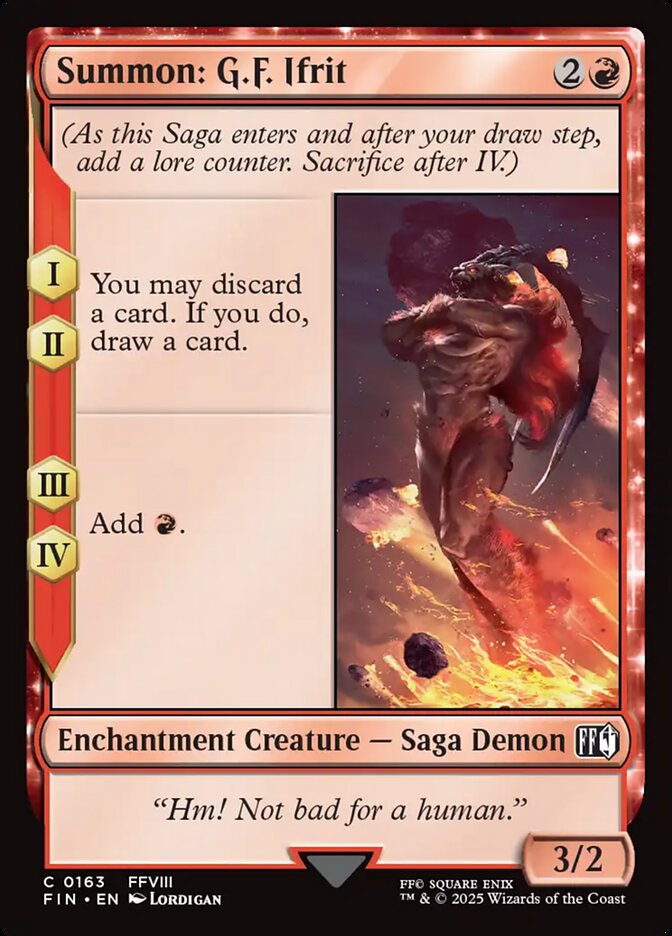 Summon: G.F. Ifrit front
