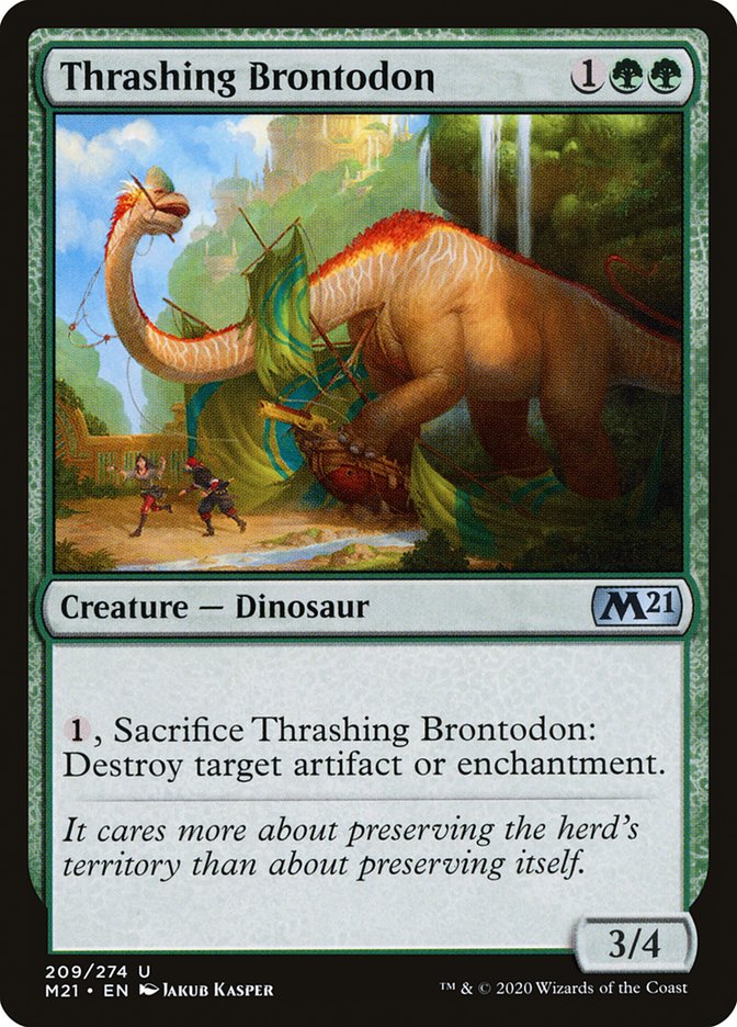Thrashing Brontodon front