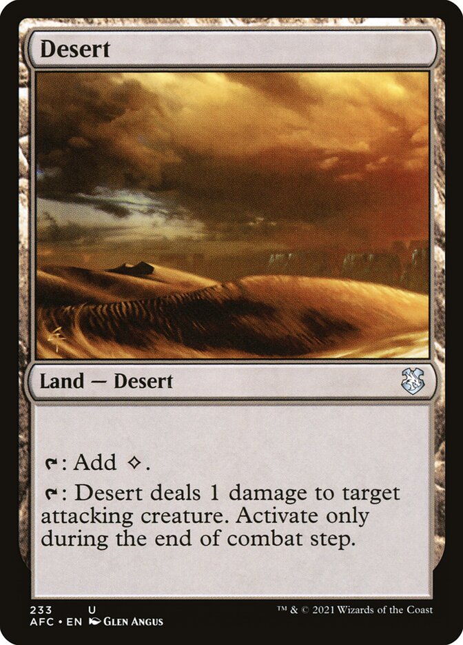 Desert front
