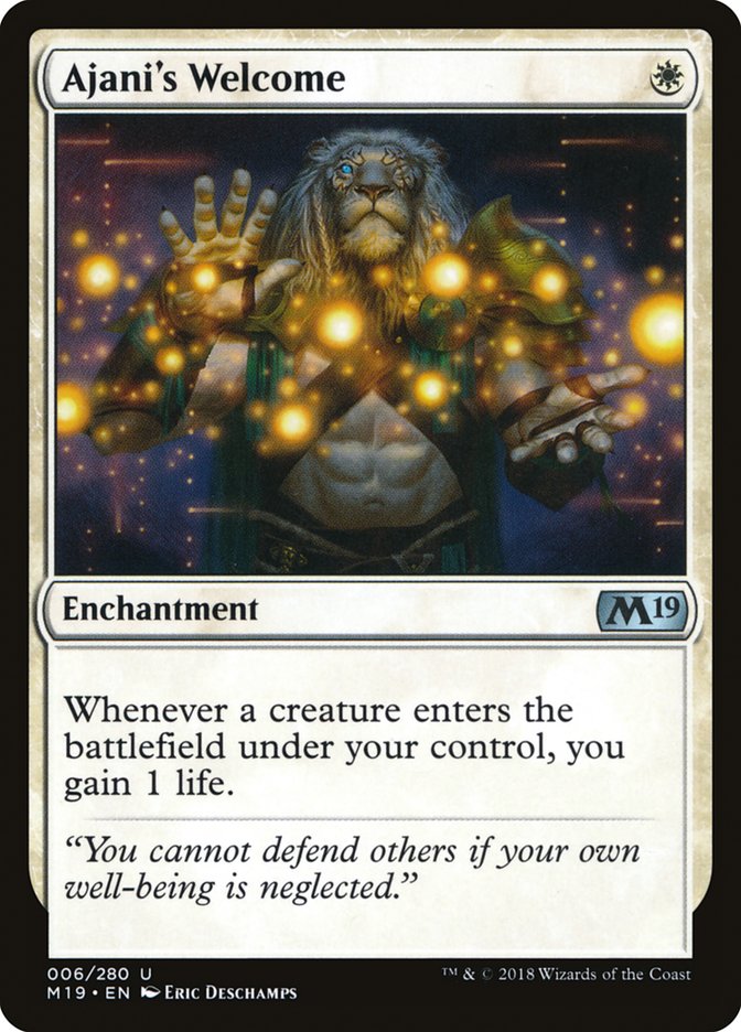 Ajani's Welcome front