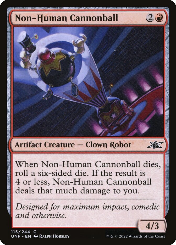 Non-Human Cannonball front