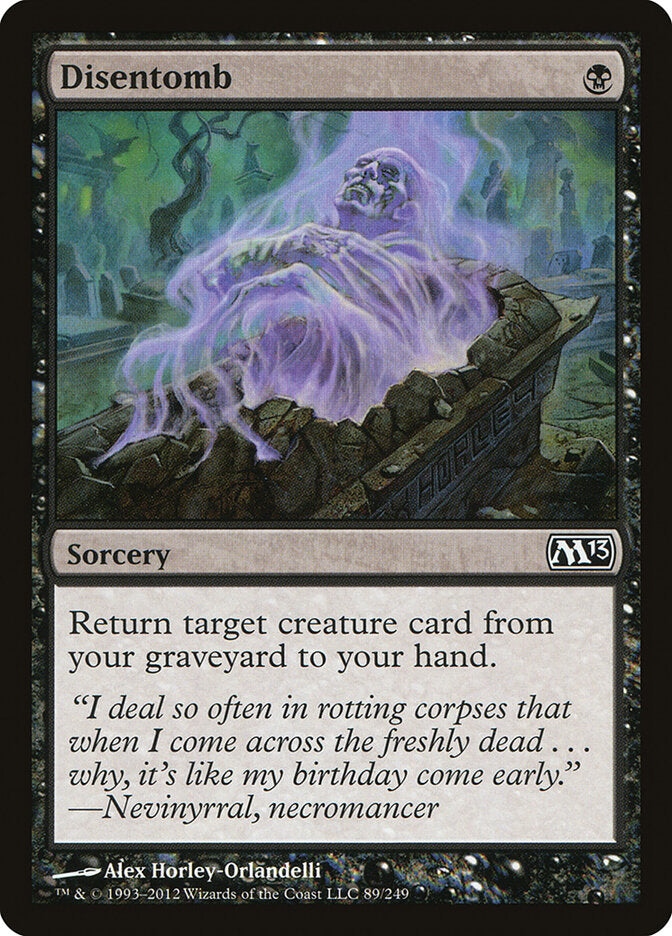 Disentomb front