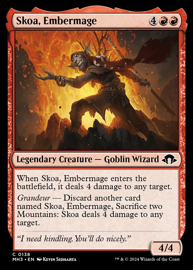 Skoa, Embermage front