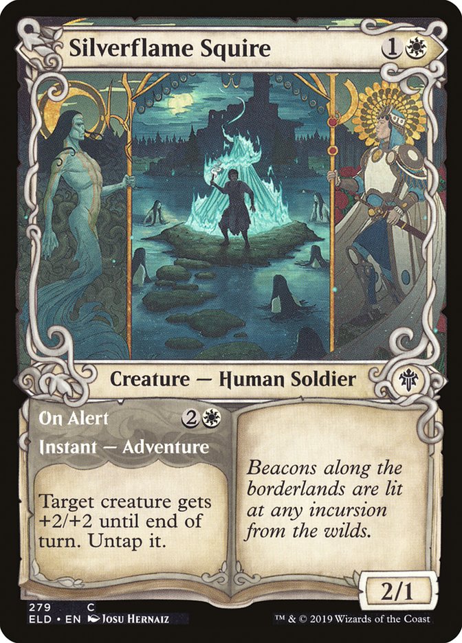 Silverflame Squire // On Alert back