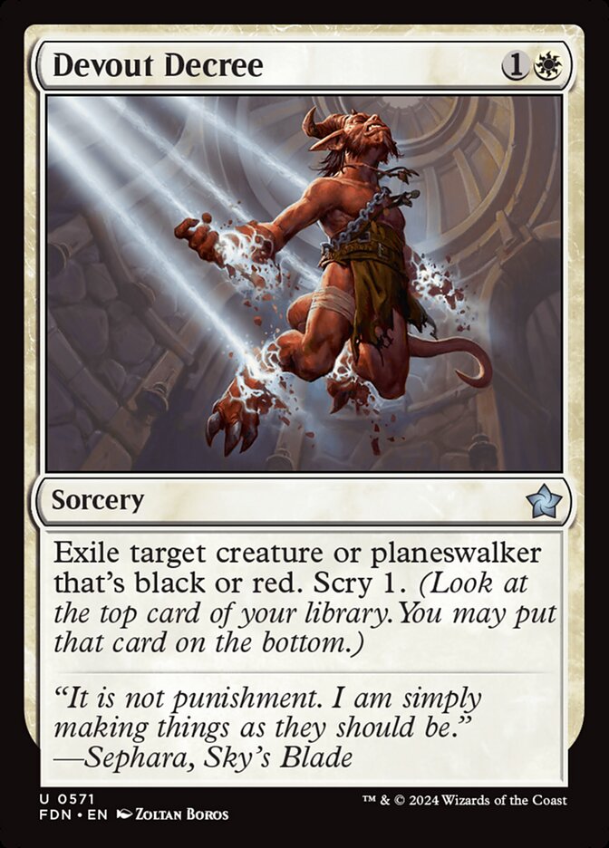 Devout Decree front