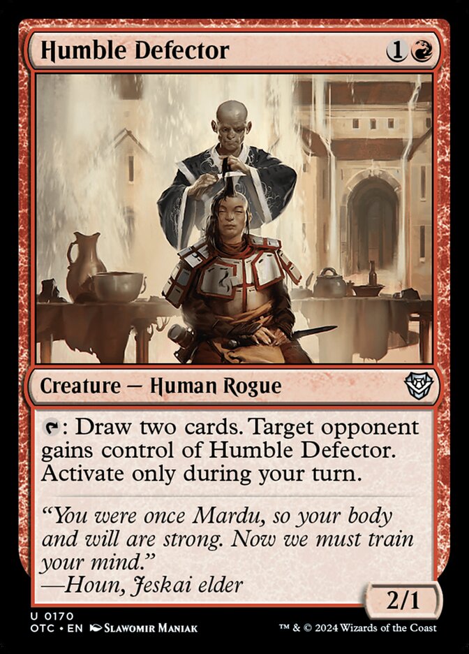 Humble Defector front