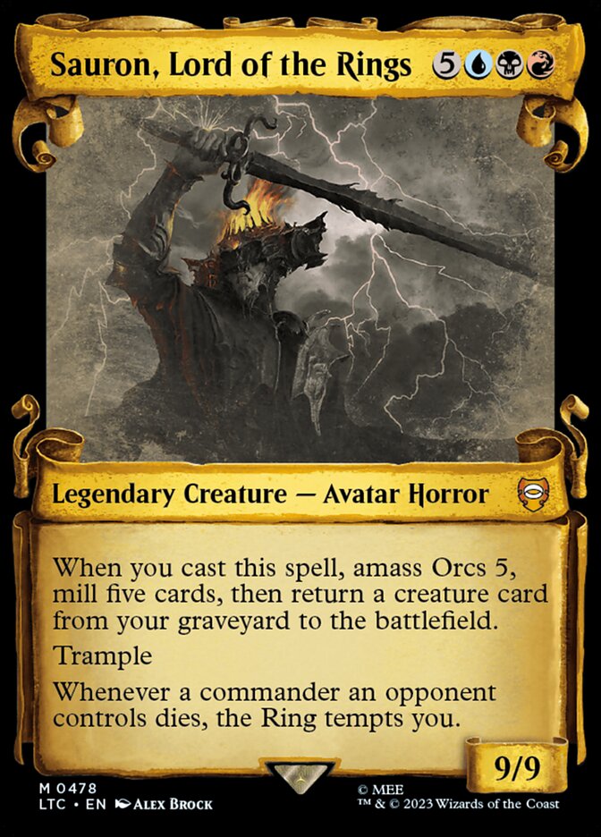Sauron, Lord of the Rings front