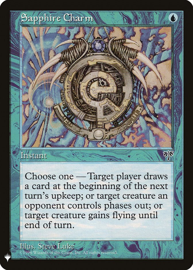 Sapphire Charm front