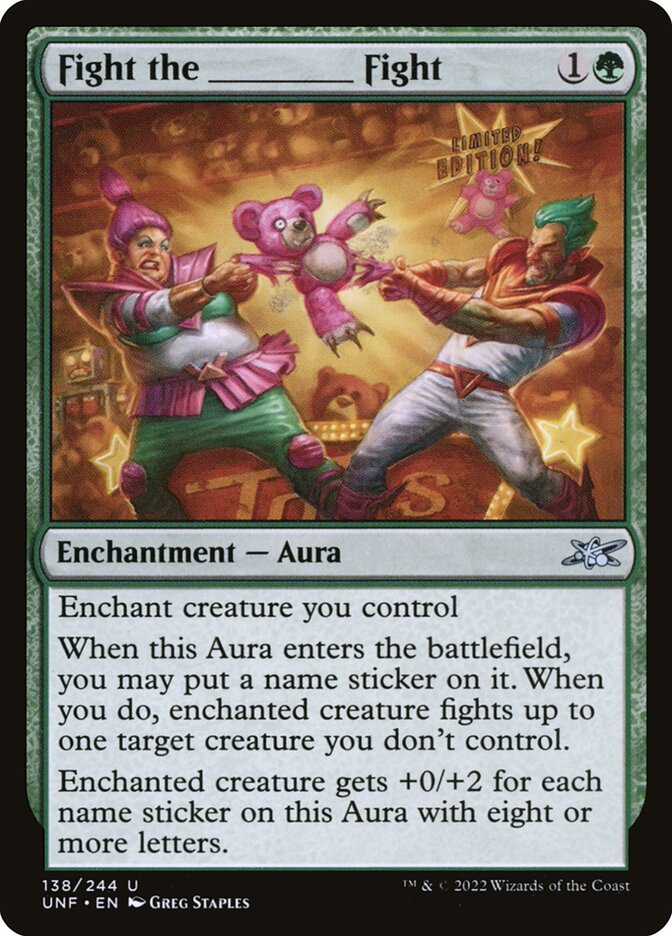 Fight the _____ Fight front