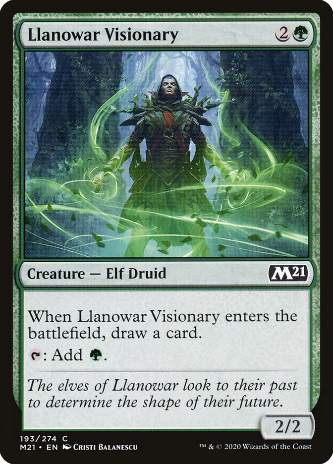 Llanowar Visionary front