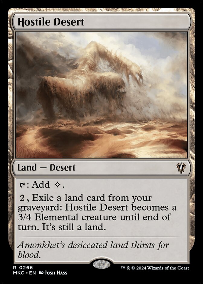 Hostile Desert front