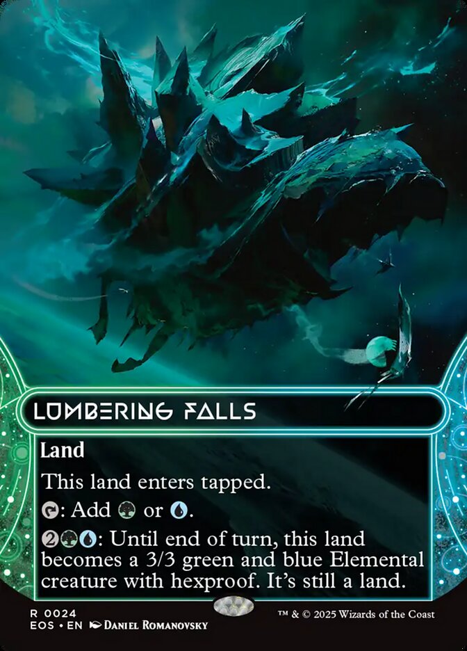 Lumbering Falls front
