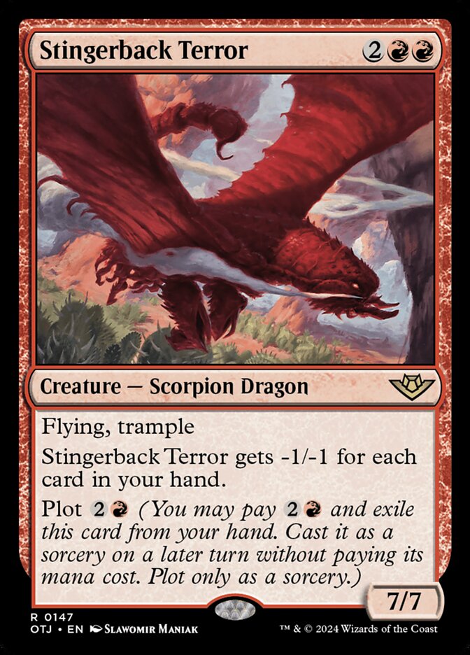 Stingerback Terror front