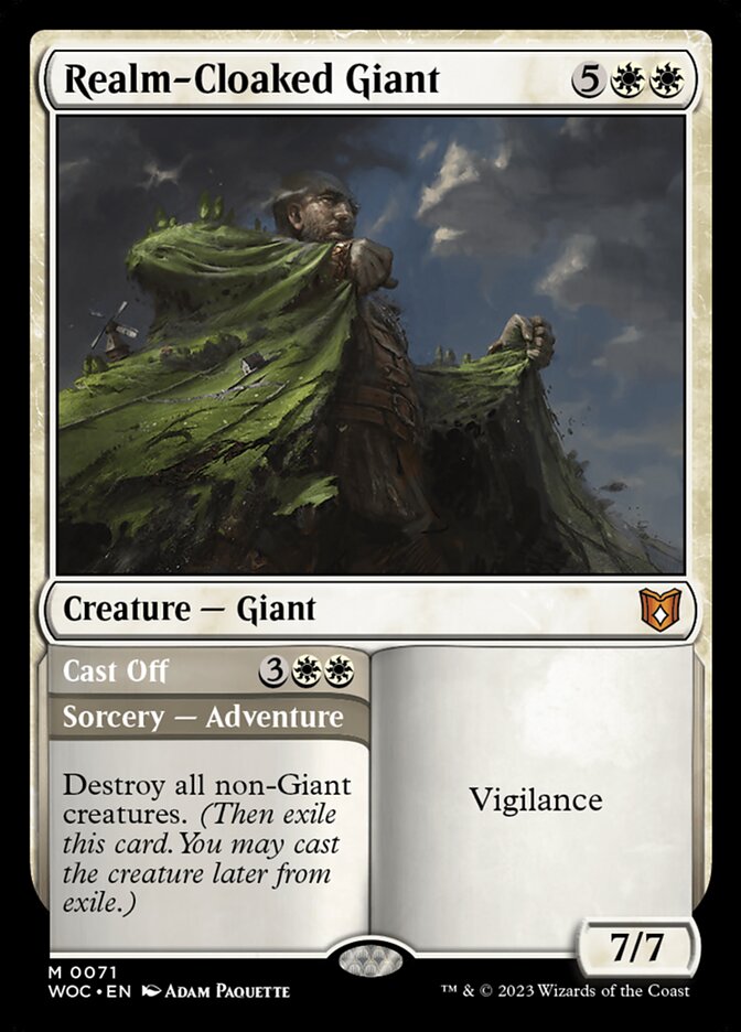 Realm-Cloaked Giant // Cast Off back
