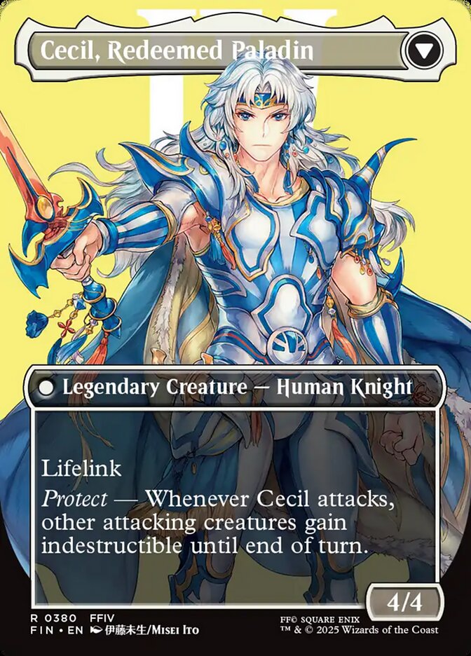 Cecil, Dark Knight // Cecil, Redeemed Paladin back