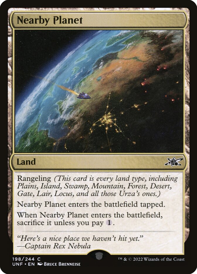 Nearby Planet front