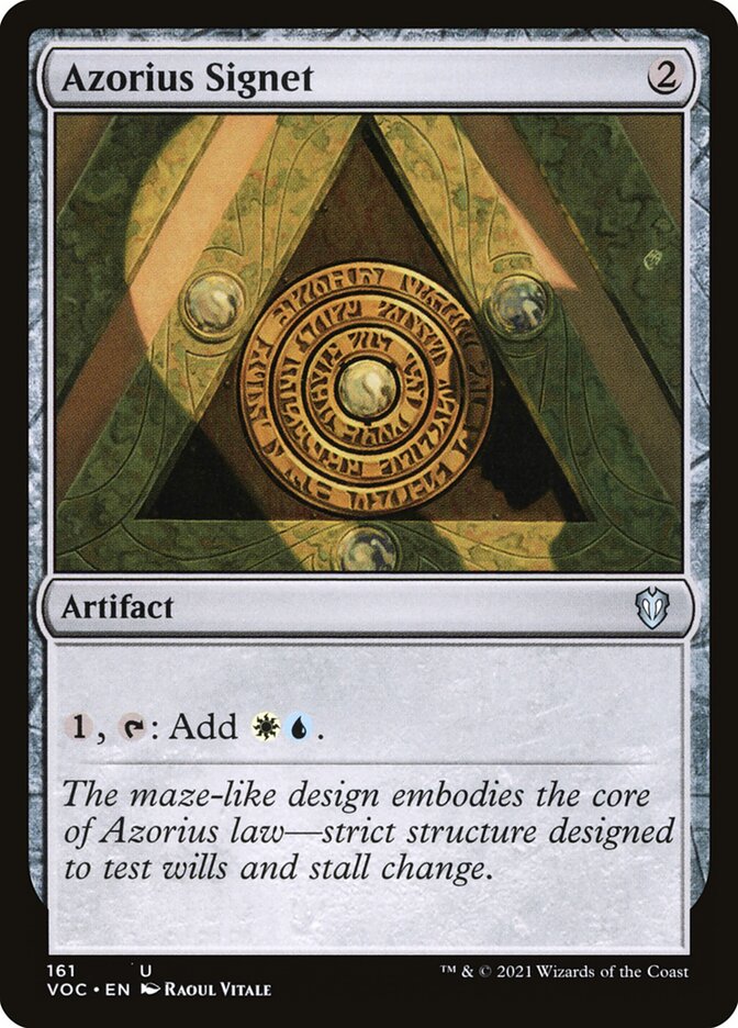 Azorius Signet front