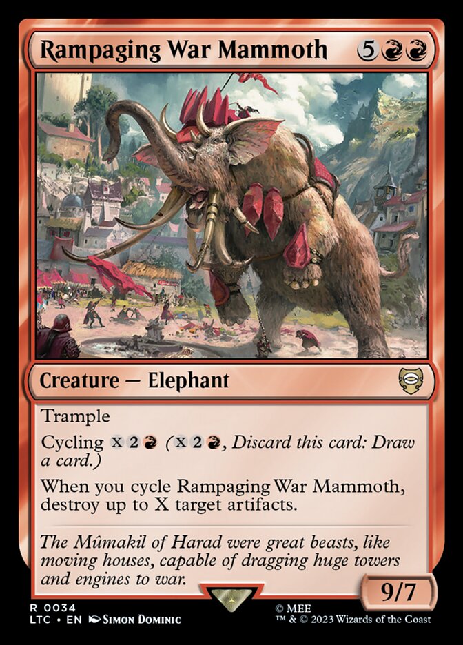 Rampaging War Mammoth front