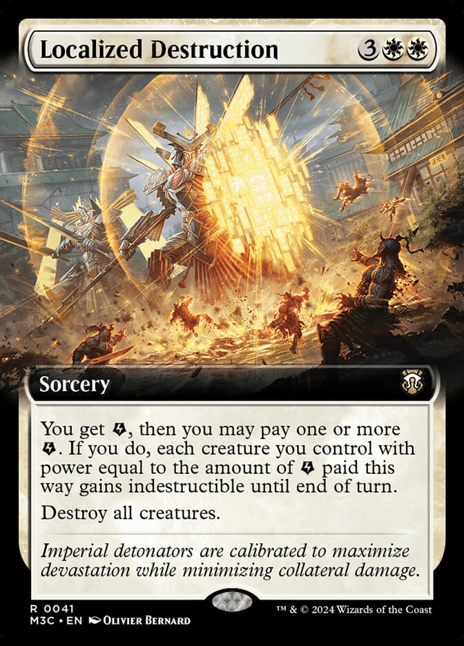 Localized Destruction front