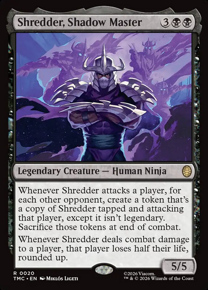 Shredder, Shadow Master front
