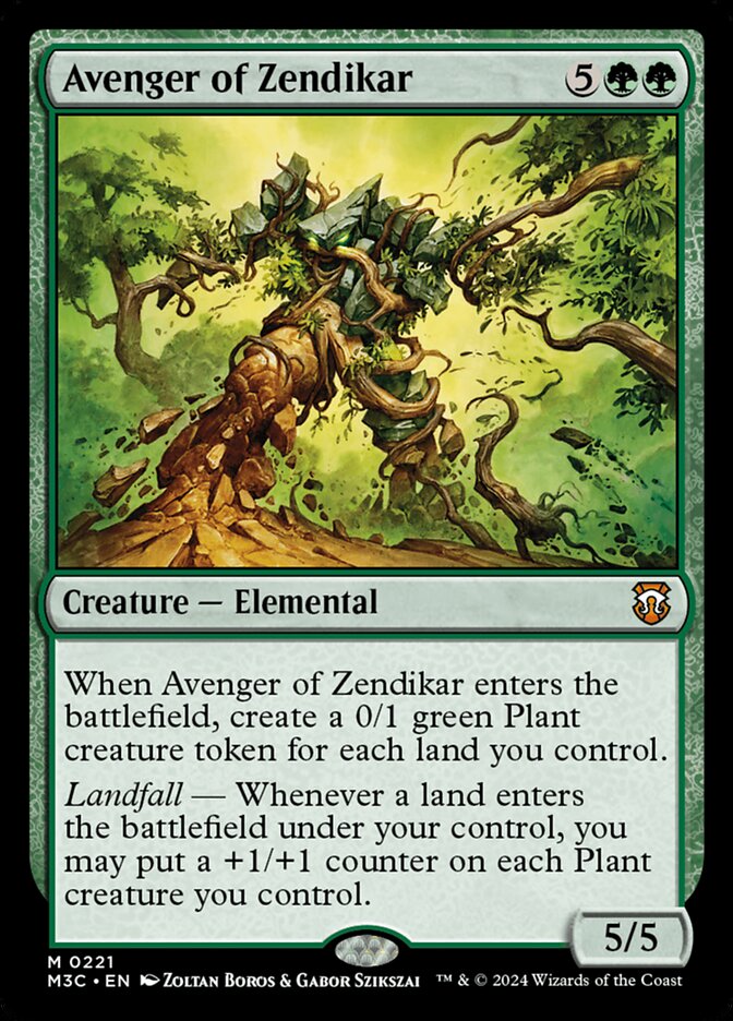 Avenger of Zendikar front