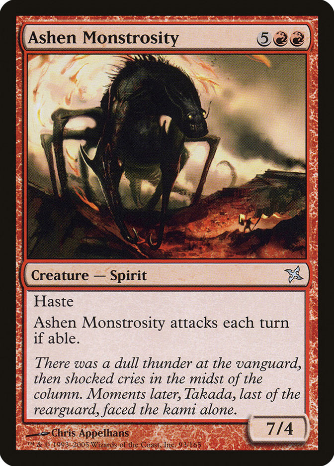 Ashen Monstrosity front