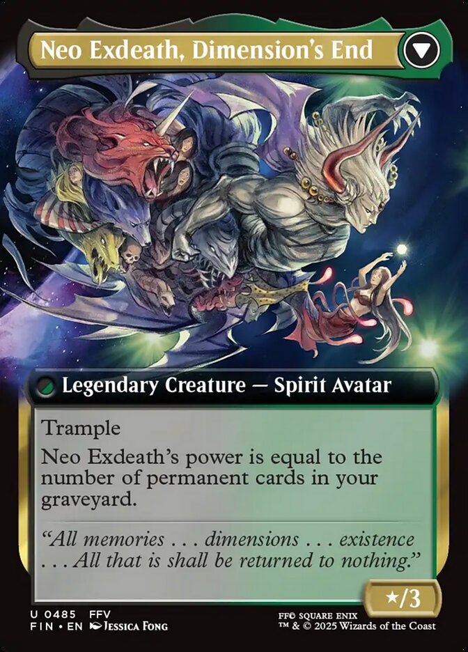 Exdeath, Void Warlock // Neo Exdeath, Dimension's End back