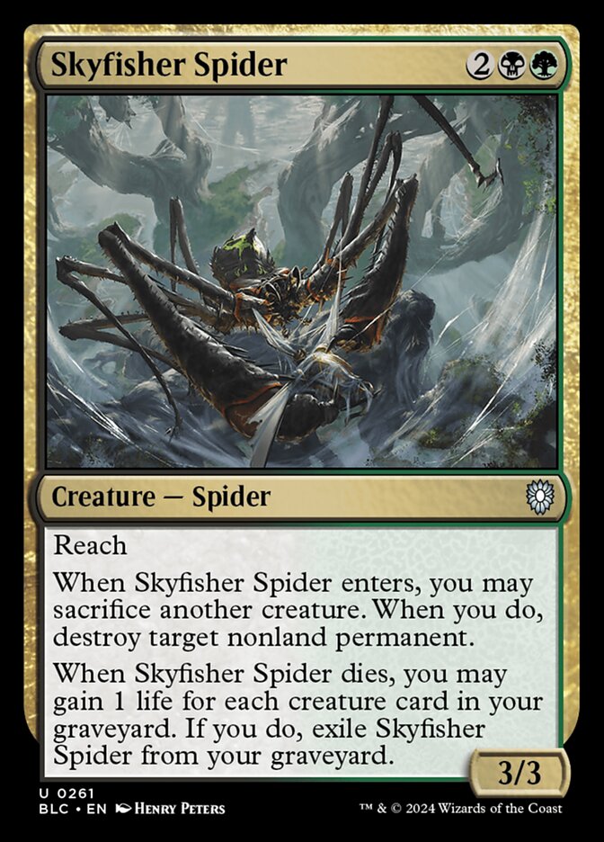 Skyfisher Spider front