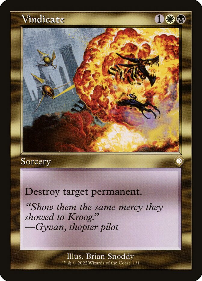 Vindicate front