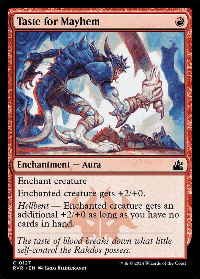 Taste for Mayhem front