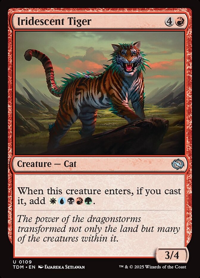 Iridescent Tiger front