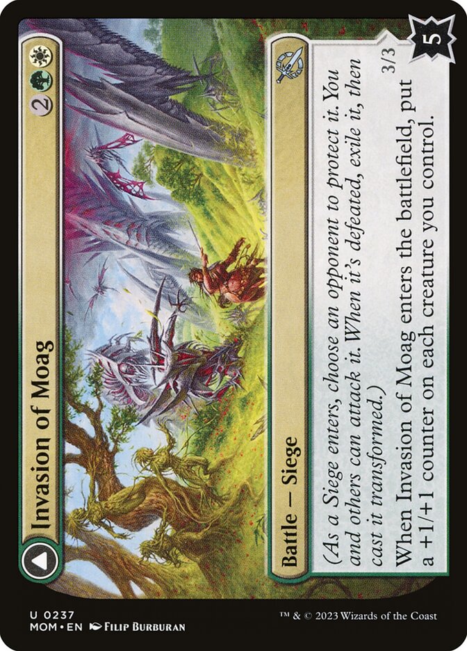 Invasion of Moag // Bloomwielder Dryads front