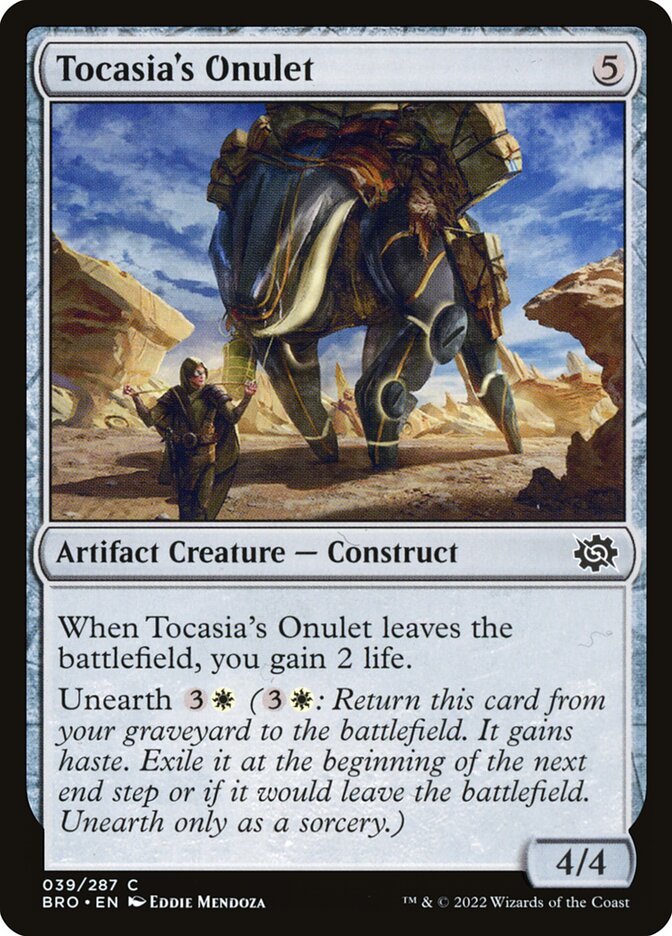 Tocasia's Onulet front