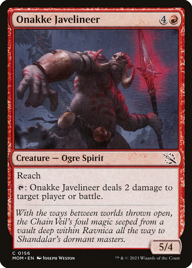 Onakke Javelineer front