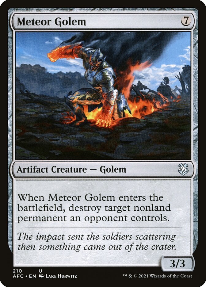Meteor Golem front