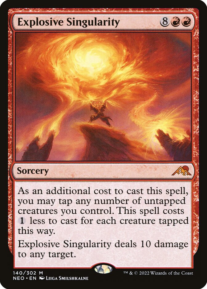 Explosive Singularity front