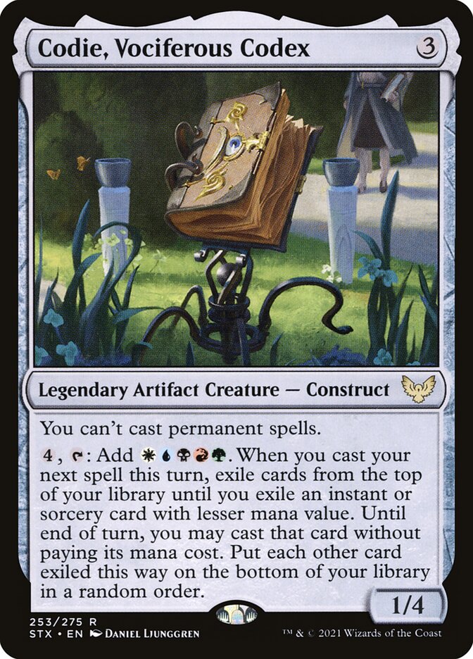 Codie, Vociferous Codex front
