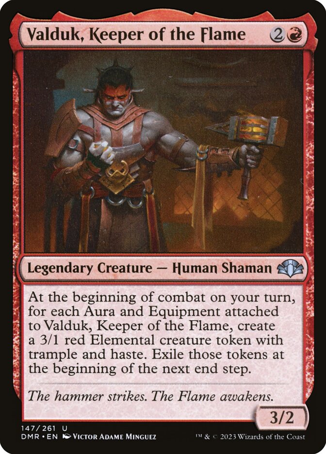 Valduk, Keeper of the Flame front