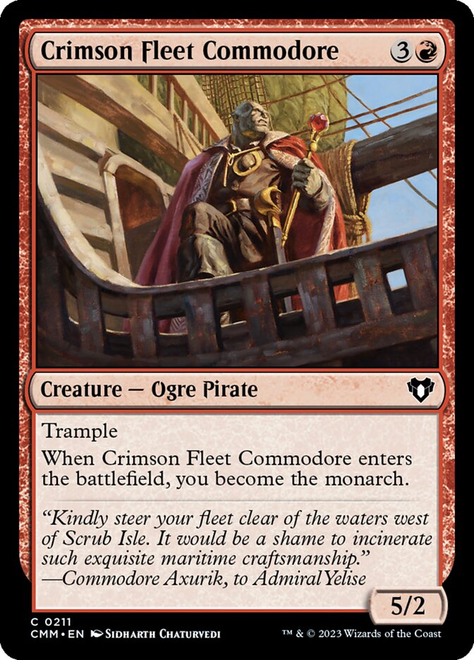 Crimson Fleet Commodore front