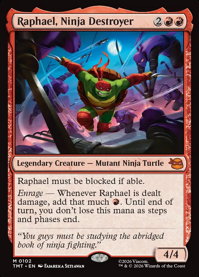 Raphael, Ninja Destroyer front