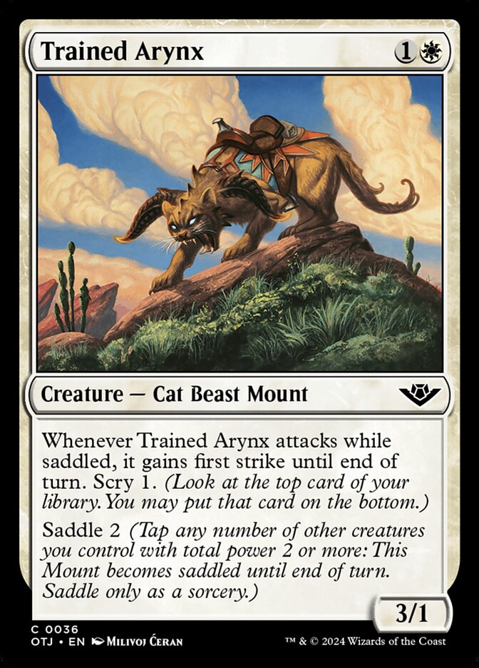 Trained Arynx front