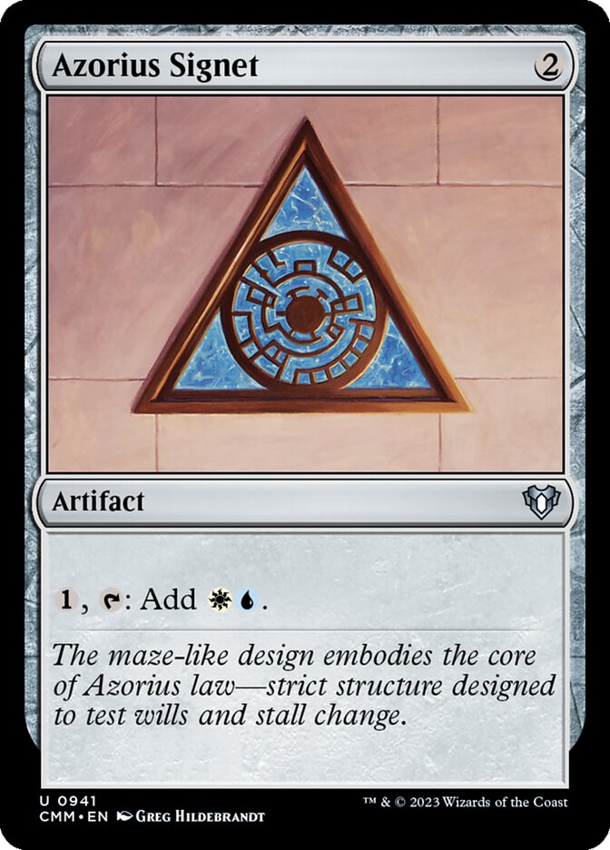 Azorius Signet front