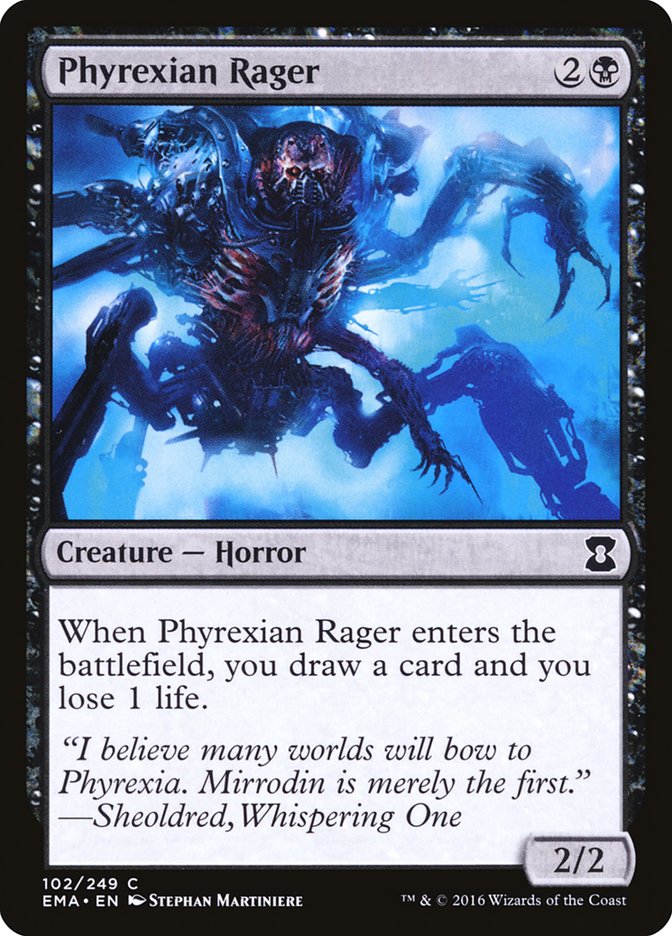 Phyrexian Rager front